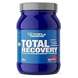 Victory Endurance Total Recovery (1250g) Sabor Sandía, Preparado Bebida Post-Entreno de Carbohidratos Electrolitos y Proteínas, Con BCAA 2:1:1, 12 Vitaminas y 9 Minerales, Recuperación Rápida