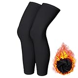 YUEXNKO Mangas de Pierna de Ciclismo Deportivo,Ciclismo Manga Pierna,Perneras de Ciclismo Calentadores de Piernas Polar Térmico a Antideslizante para Bicicleta Running Deportes Unisex Adulto (1, L)