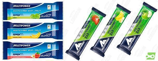 Barritas energéticas Multipower Multicarbo