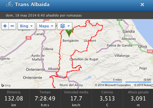 Salida larga mtb