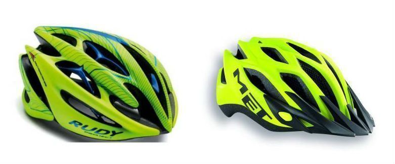 Casco de carretera y casco de MTB