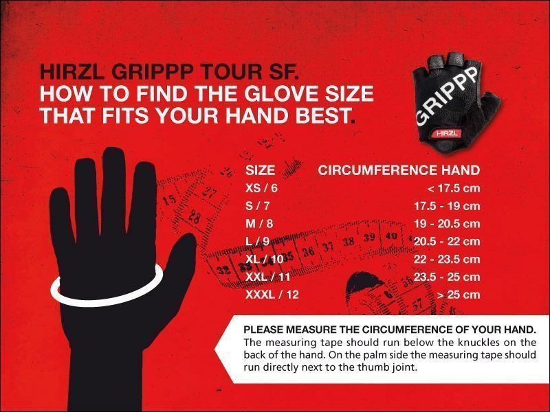 Tallaje guantes Gripp